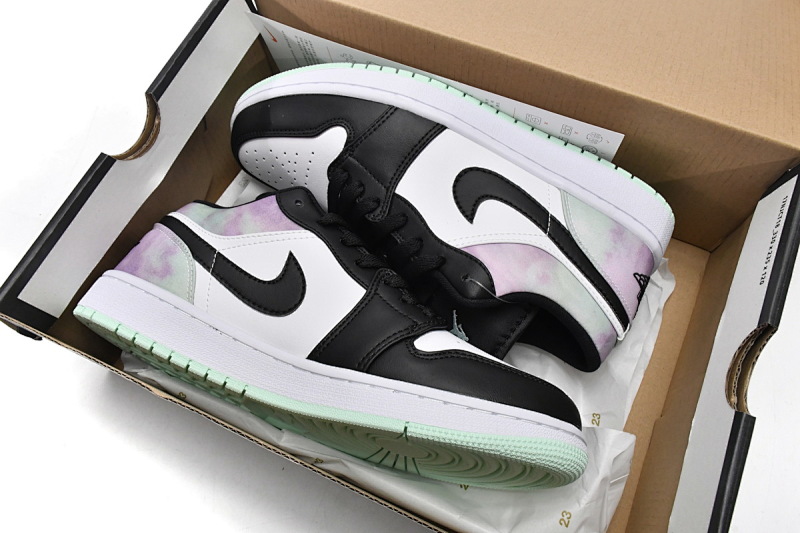 【AA1AQ】变色绿 乔丹1代低帮 DM1199-100 Air Jordan 1 Low SE Tie Dye