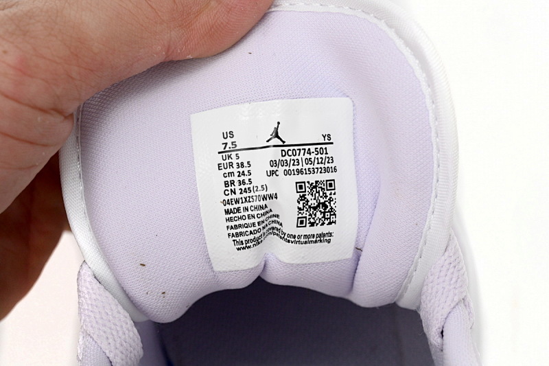 【AA1AQ】白紫 乔丹1代低帮 DC0774-501 Air Jordan 1 Low PAICU
