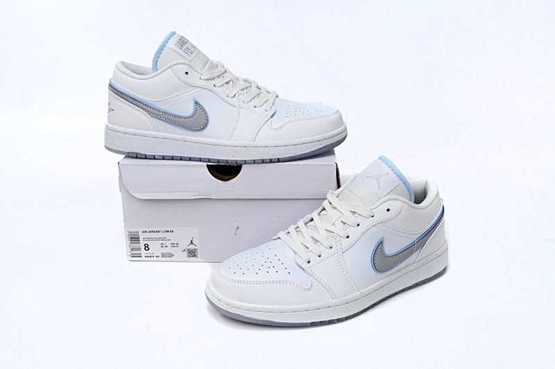 【AA1AQ】白银反光 乔丹1代低帮 FB1874-101 Air Jordan 1 Low “Dare To Fly”
