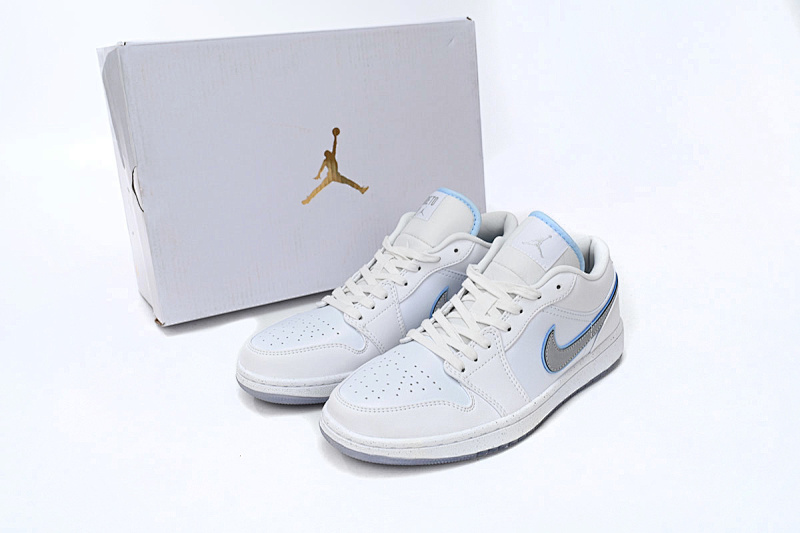 【AA1AQ】白银反光 乔丹1代低帮 FB1874-101 Air Jordan 1 Low “Dare To Fly”