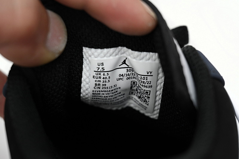 【AA1AQ】白蓝黑勾 乔丹1代低帮 309192-101 Air Jordan 1 Low White Blue
