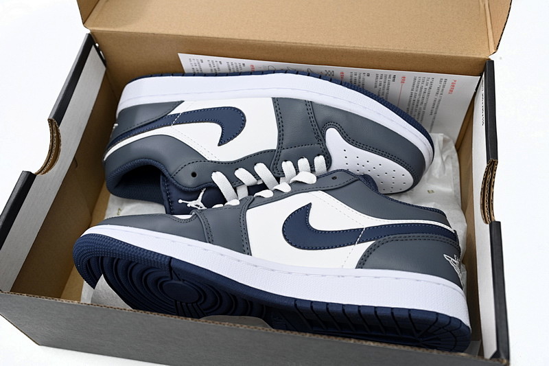 【AA1AQ】白灰兰 乔丹1代低帮 553558-414 Air Jordan 1 Low White Gray Orchid
