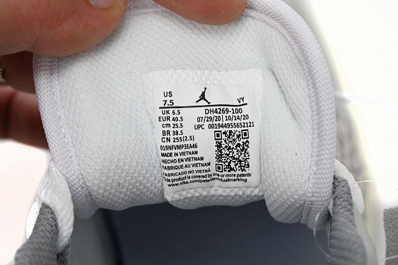 【AA1AQ】白灰爆裂纹 乔丹1代低帮 DH4269-100 Air Jordan 1 Low PRM Elephant Print