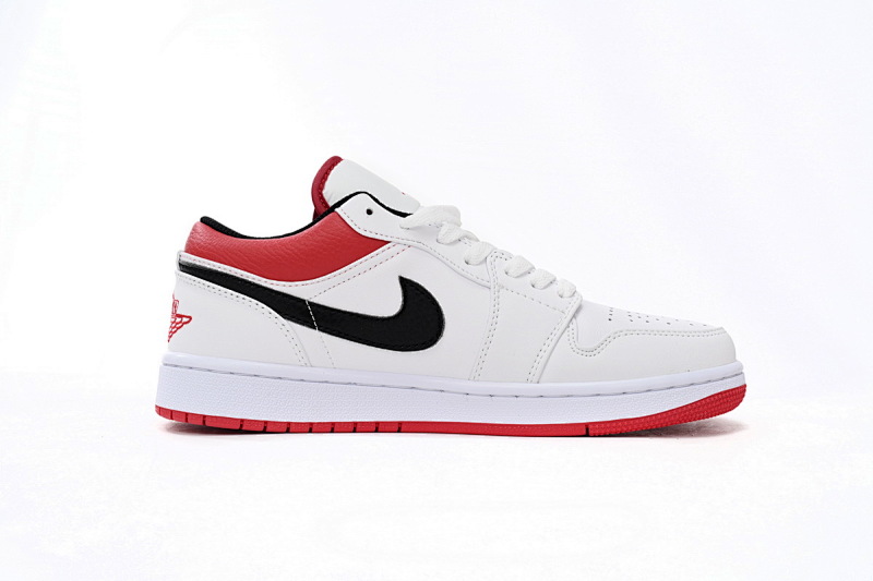 【AA1AQ】白红芝加哥 乔丹1代低帮 553558-118 Air Jordan aj1 Low White Red Chicago