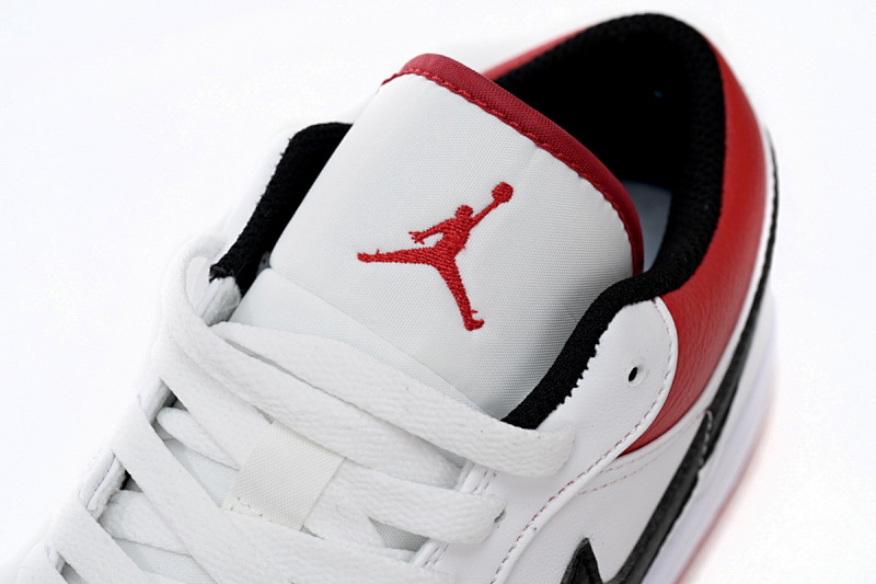 【AA1AQ】白红芝加哥 乔丹1代低帮 553558-118 Air Jordan aj1 Low White Red Chicago