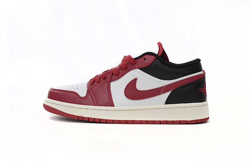 【AA1AQ】白红黑 乔丹1代低帮 DC0774-160 Air Jordan aj1 Low White, Red, And Black
