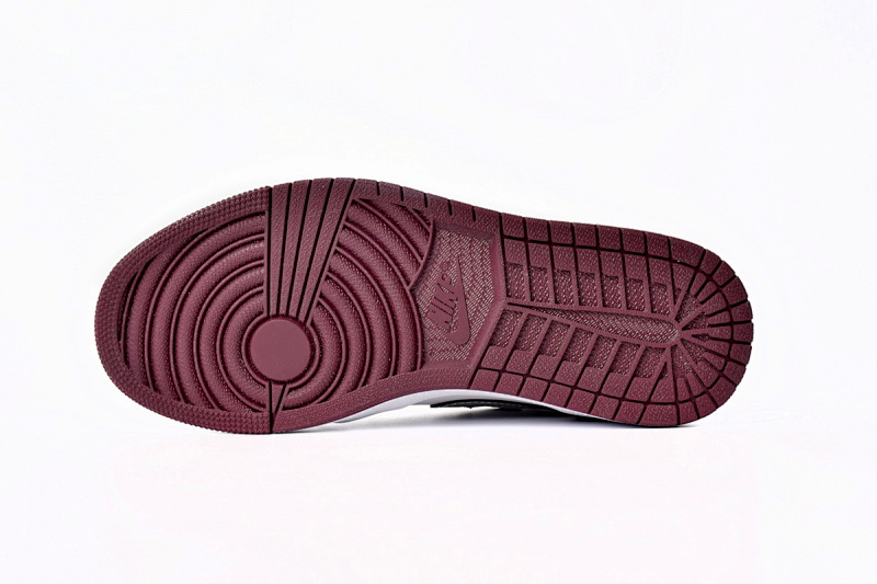 【AA1AQ】白红 乔丹1代低帮 553558-615 Air Jordan 1 Low “Bordeaux”