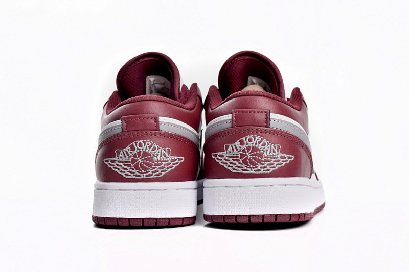 【AA1AQ】白红 乔丹1代低帮 553558-615 Air Jordan 1 Low “Bordeaux”
