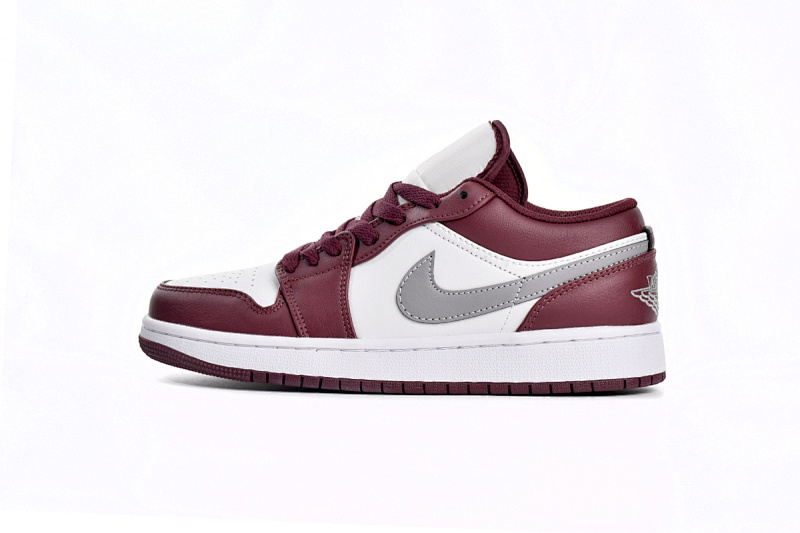 【AA1AQ】白红 乔丹1代低帮 553558-615 Air Jordan 1 Low “Bordeaux”