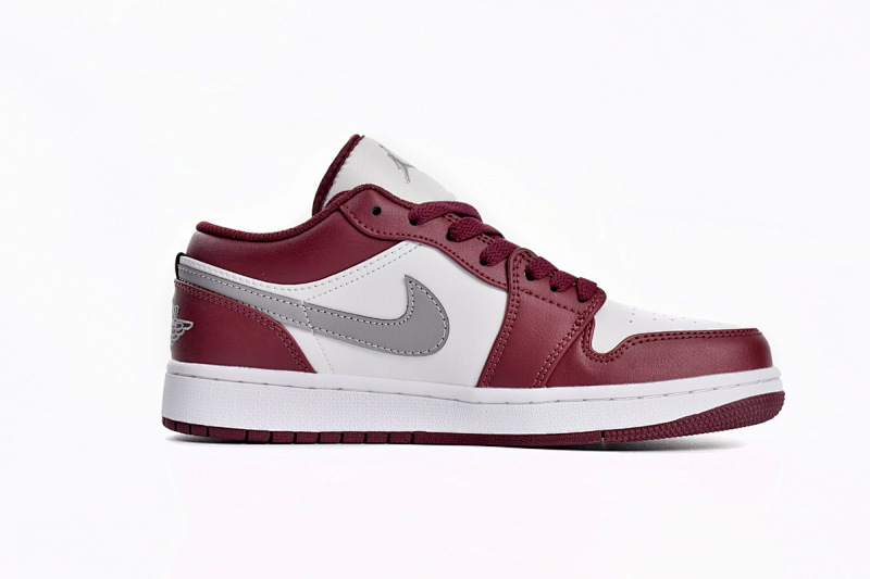【AA1AQ】白红 乔丹1代低帮 553558-615 Air Jordan 1 Low “Bordeaux”