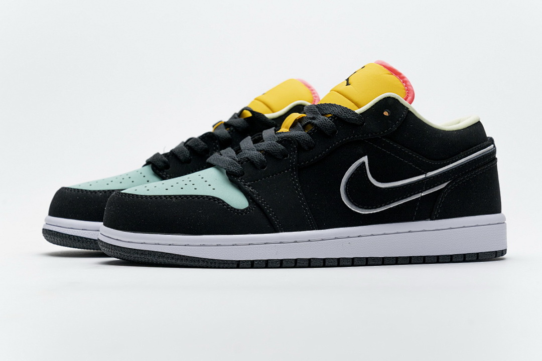 yupoo_329732_0ace8b47.jpg 【AA1AQ】白黑绿 乔丹1代低帮 CK3022-013 Air Jordan 1 Low SE Pink Orange Blue