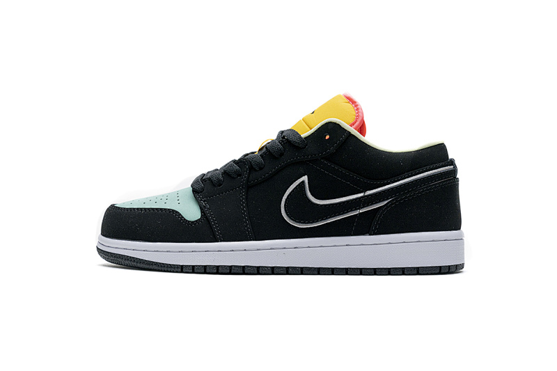 【AA1AQ】白黑绿 乔丹1代低帮 CK3022-013 Air Jordan 1 Low SE Pink Orange Blue