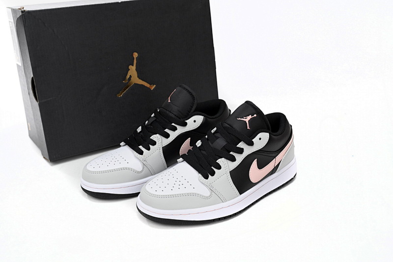 【AA1AQ】白黑粉 乔丹1代低帮 553558-062 Air Jordan 1 Low White And Black Powder