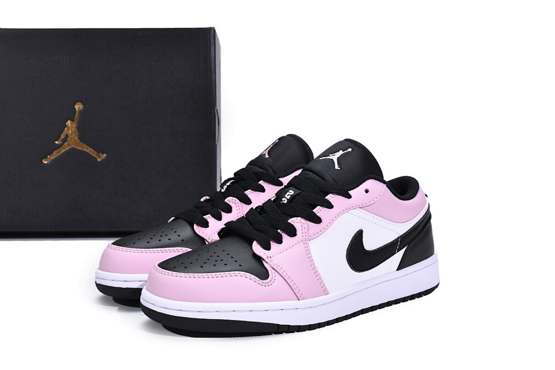 【AA1AQ】白粉 乔丹1代低帮 554723-601 Air Jordan 1 Retro Low（GS）White Pink