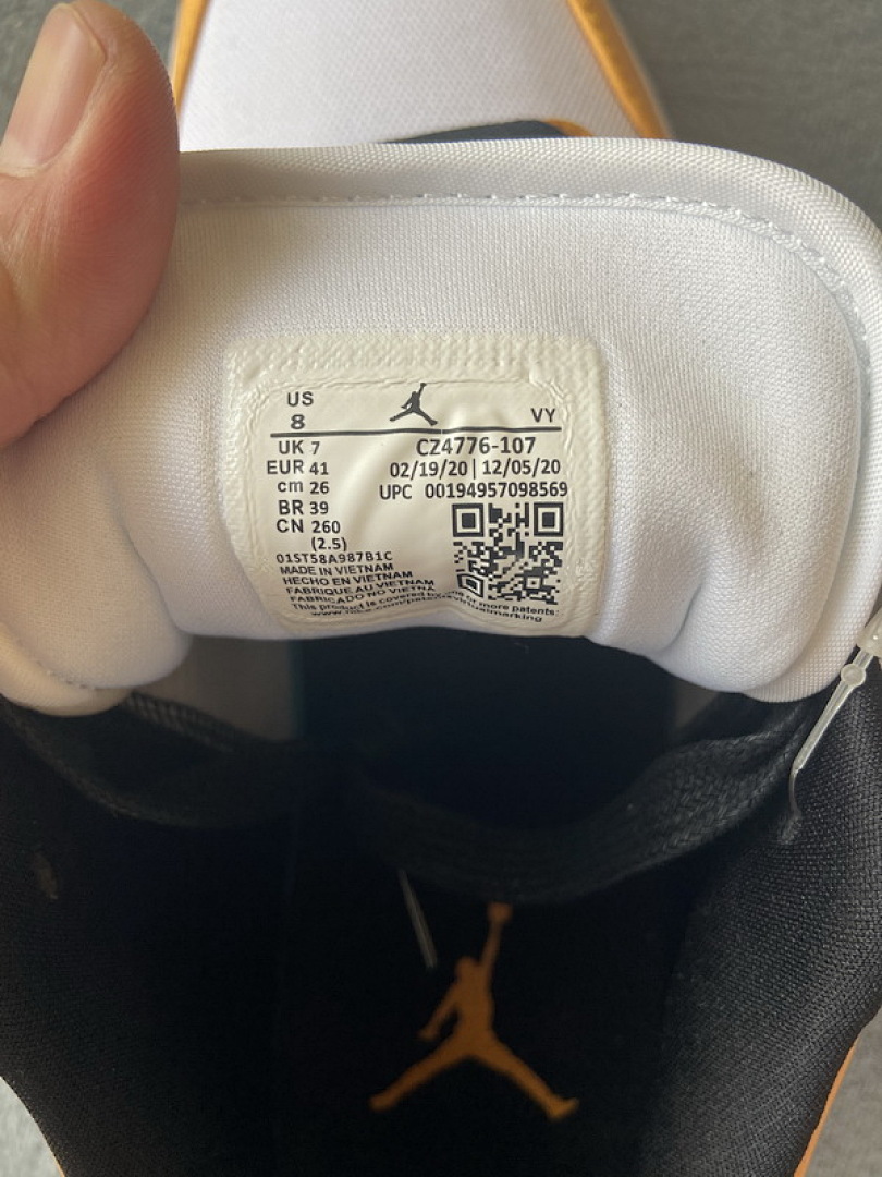 【AA1AQ】白橙 乔丹1代低帮 CZ4776-107 Air Jordan 1 Low Laser Orange