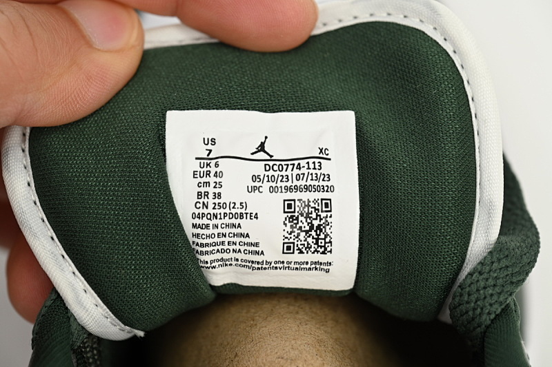 【AG1AQ】墨绿  乔丹1代低帮 DC0774-113 Air Jordan 1 Low Blackish Green