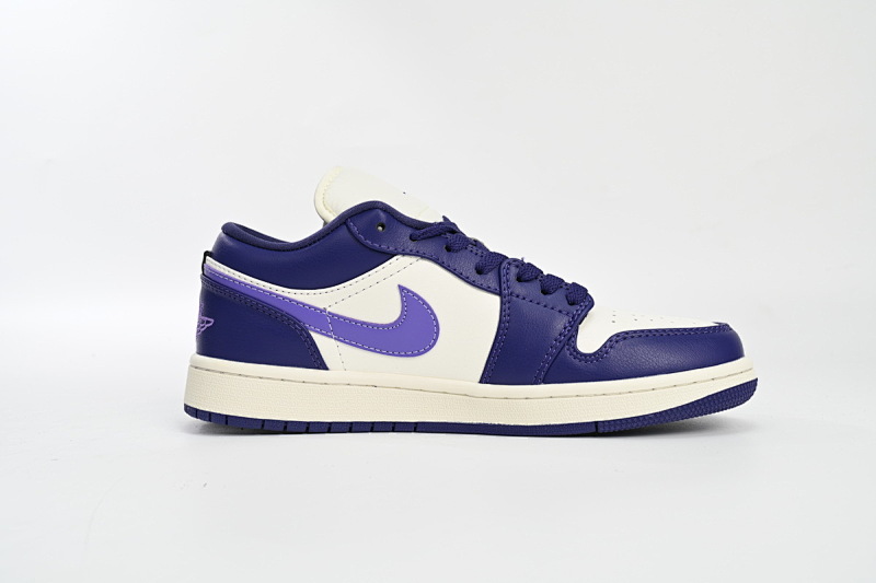 【AG1AQ】 帆白紫 乔丹1代低帮 DC0774-502 Travis Scott x Air Jordan 1 Low Sail White Purple