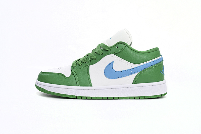 【AQ1AQ】白绿蓝 乔丹1代低帮 DC0774-304 Travis Scott x Air Jordan 1 Low White Green Blue