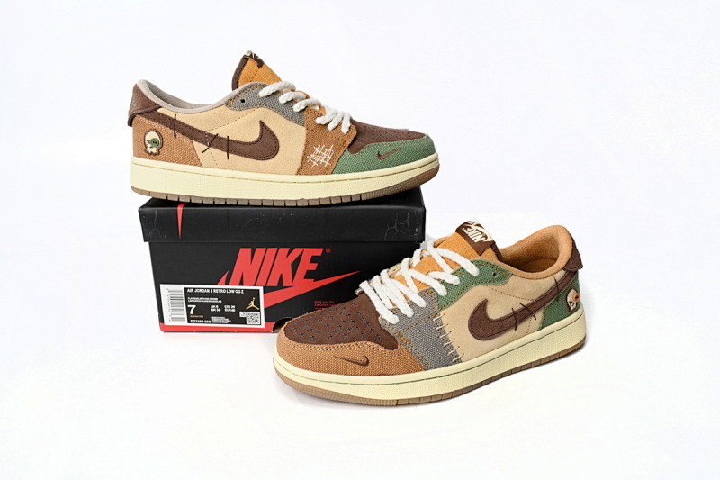 【BA5AQ】娃娃 乔丹1代低帮 DZ7292-200 Zion Williamson x Air Jordan 1 Low OG “Voodoo”