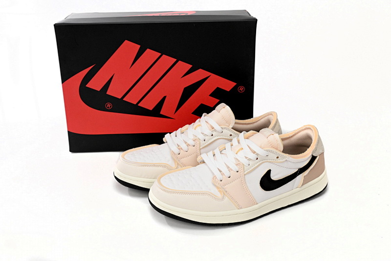 【BA5AQ】米灰海绵 乔丹1代低帮 DV0982-100 Air Jordan 1 Low Rice Gray Sponge