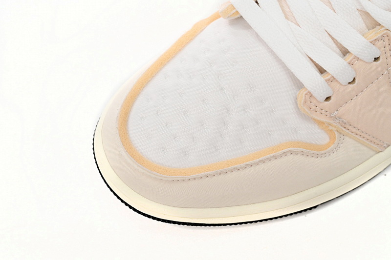 【BA5AQ】米灰海绵 乔丹1代低帮 DV0982-100 Air Jordan 1 Low Rice Gray Sponge