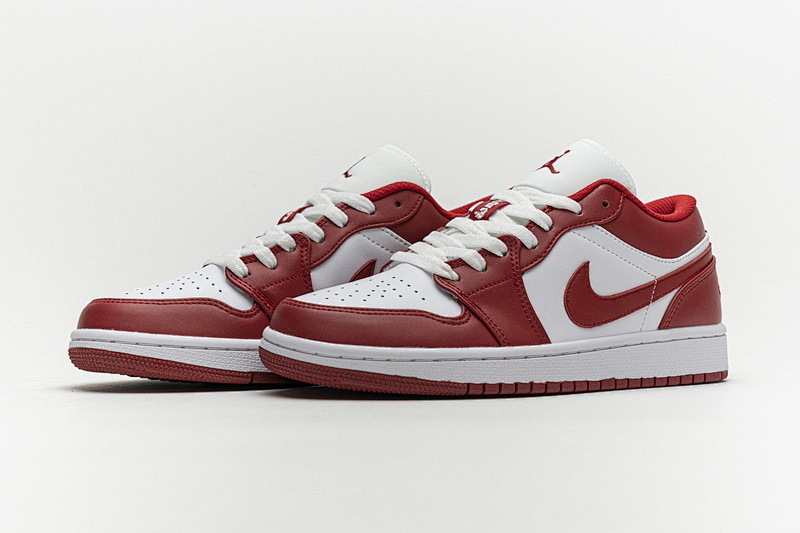 【AG1AQ】大红 乔丹1代低帮 553558-611 Air Jordan 1 Low Sport Red