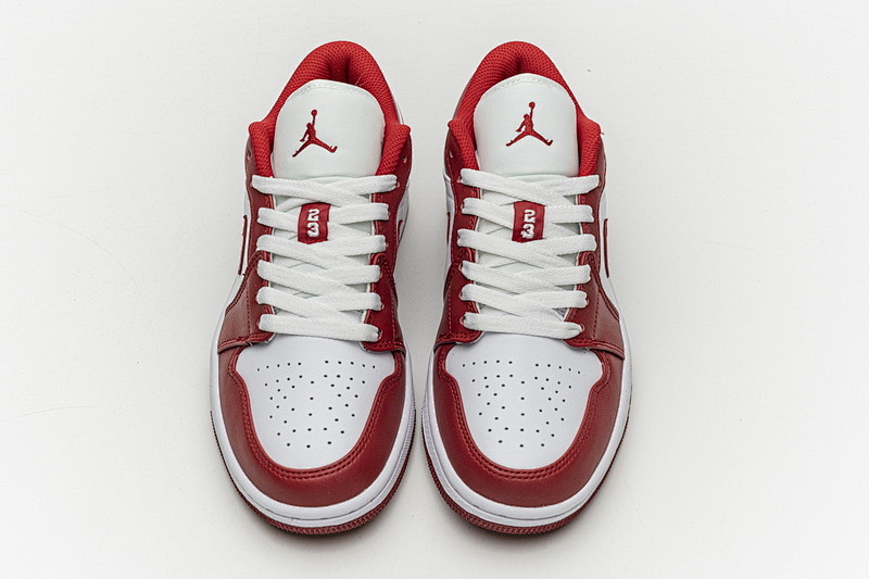【AG1AQ】大红 乔丹1代低帮 553558-611 Air Jordan 1 Low Sport Red