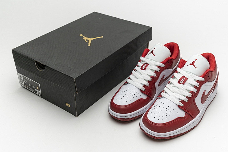 【AG1AQ】大红 乔丹1代低帮 553558-611 Air Jordan 1 Low Sport Red