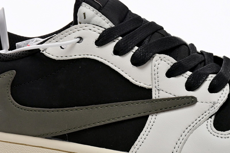 【AA1XH】黑绿倒钩 乔丹1代低帮 DZ4137-106 Travis Scott x Air Jordan 1 Low OG Olive