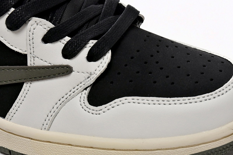 【AA1XH】黑绿倒钩 乔丹1代低帮 DZ4137-106 Travis Scott x Air Jordan 1 Low OG Olive