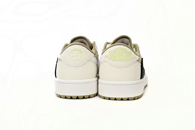 【AA1XH】高尔夫棕白 乔丹1代低帮 FZ3124-200 Travis Scott x Air Jordan 1 Low Golf “Olive”