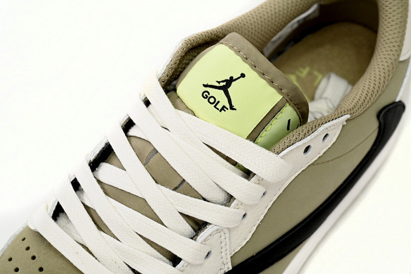 【AA1XH】高尔夫棕白 乔丹1代低帮 FZ3124-200 Travis Scott x Air Jordan 1 Low Golf “Olive”