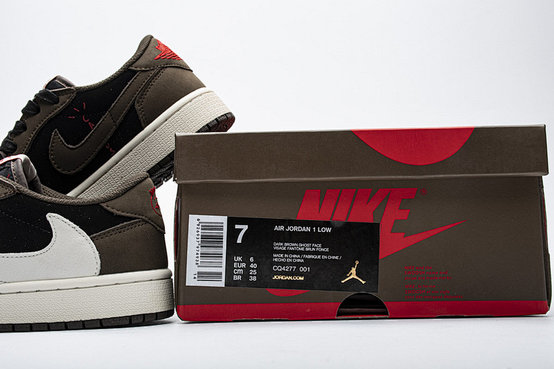 【AA1XH】倒钩 乔丹1代低帮Air Jordan 1 Low “Travis Scott” CQ4277-001