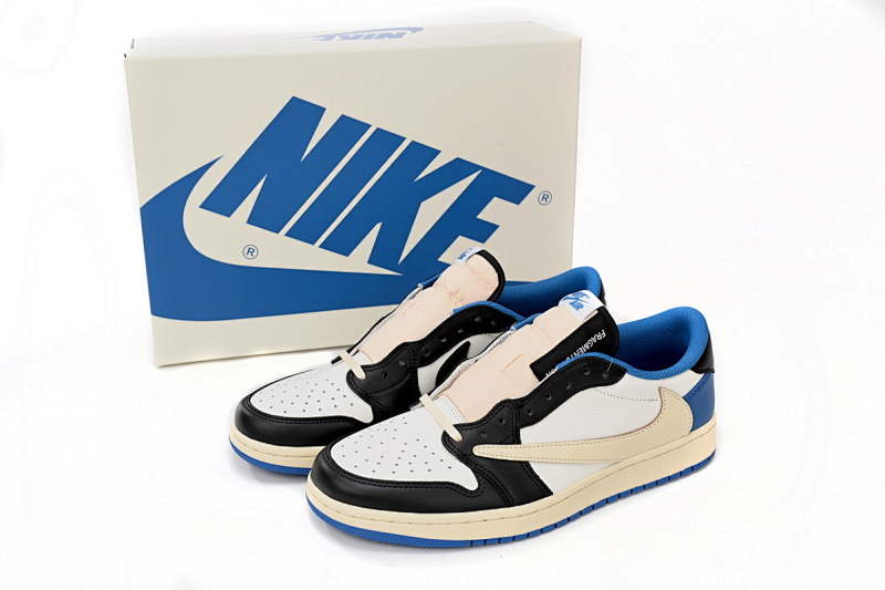 【AA1XH】闪电倒钩低 本地版乔丹1代低帮 DM7866-140 Travis Scott x Fragment Design x Air Jordan 1 Low