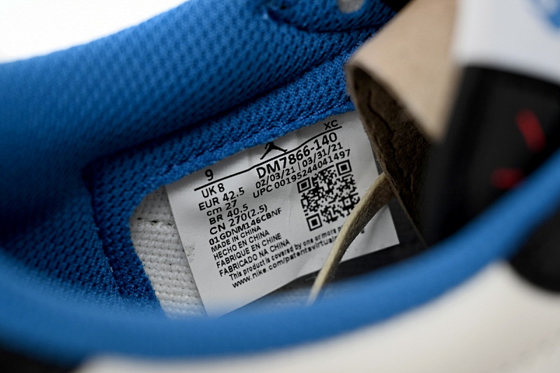 【AA1XH】闪电倒钩低 本地版乔丹1代低帮 DM7866-140 Travis Scott x Fragment Design x Air Jordan 1 Low