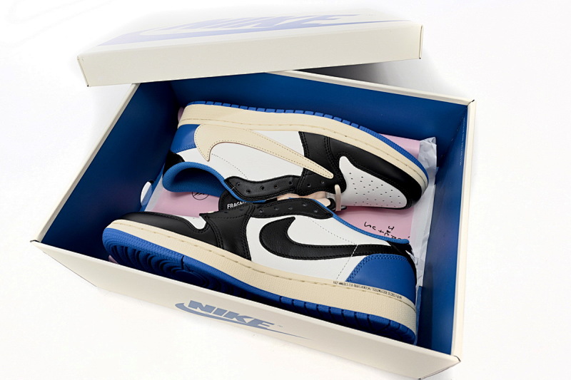 【AA1XH】闪电倒钩低 本地版乔丹1代低帮 DM7866-140 Travis Scott x Fragment Design x Air Jordan 1 Low