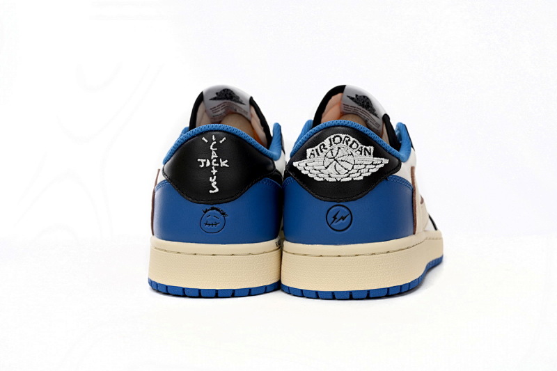【AA1XH】闪电倒钩低 本地版乔丹1代低帮 DM7866-140 Travis Scott x Fragment Design x Air Jordan 1 Low