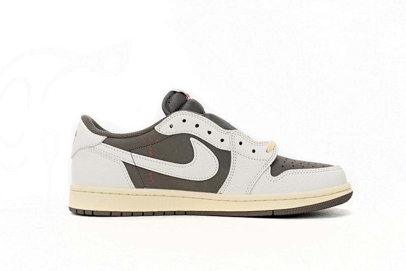 【AA1XH】白棕倒钩 乔丹1代低帮 DM7866-162 Travis Scott x Air Jordan 1 Low Reverse Mocha