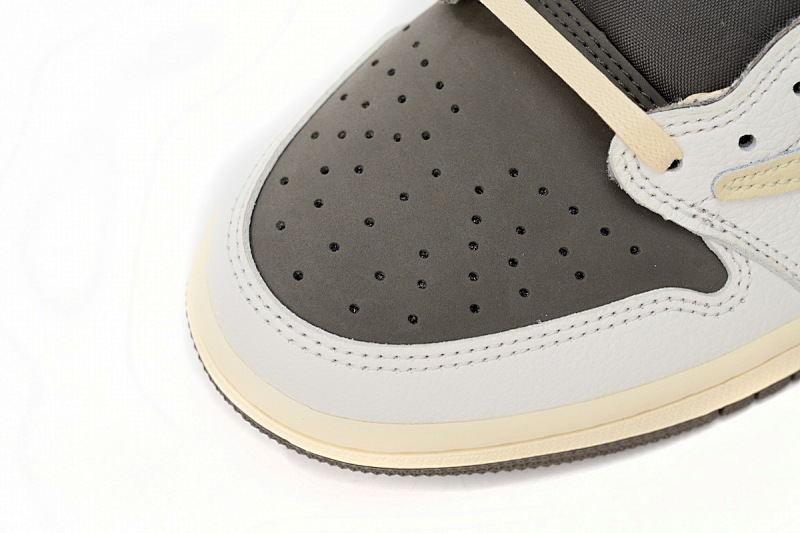 【AA1XH】白棕倒钩 乔丹1代低帮 DM7866-162 Travis Scott x Air Jordan 1 Low Reverse Mocha