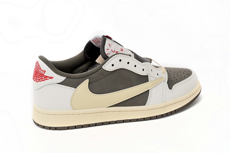 【AA1XH】白棕倒钩 乔丹1代低帮 DM7866-162 Travis Scott x Air Jordan 1 Low Reverse Mocha