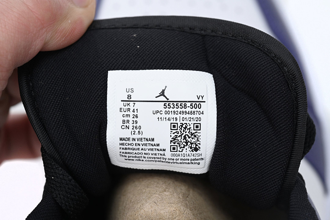 【AA1AQ】紫脚趾 乔丹1代低帮 553558-500 Air Jordan 1 Low Court Purple