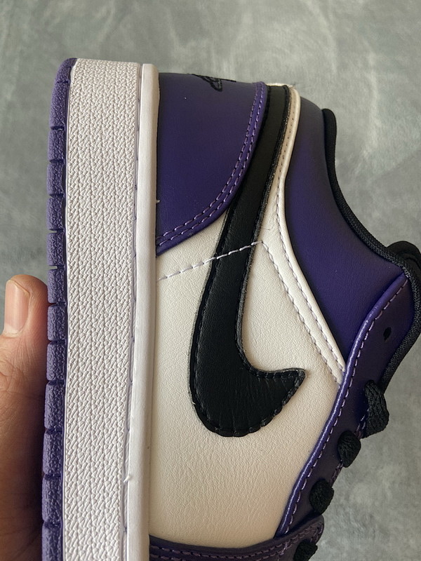 【AA1AQ】紫脚趾 乔丹1代低帮 553558-500 Air Jordan 1 Low Court Purple