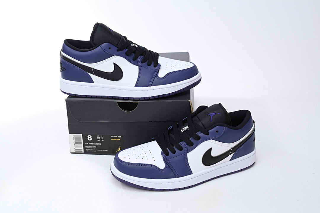 【AA1AQ】紫脚趾 乔丹1代低帮 553558-500 Air Jordan 1 Low Court Purple