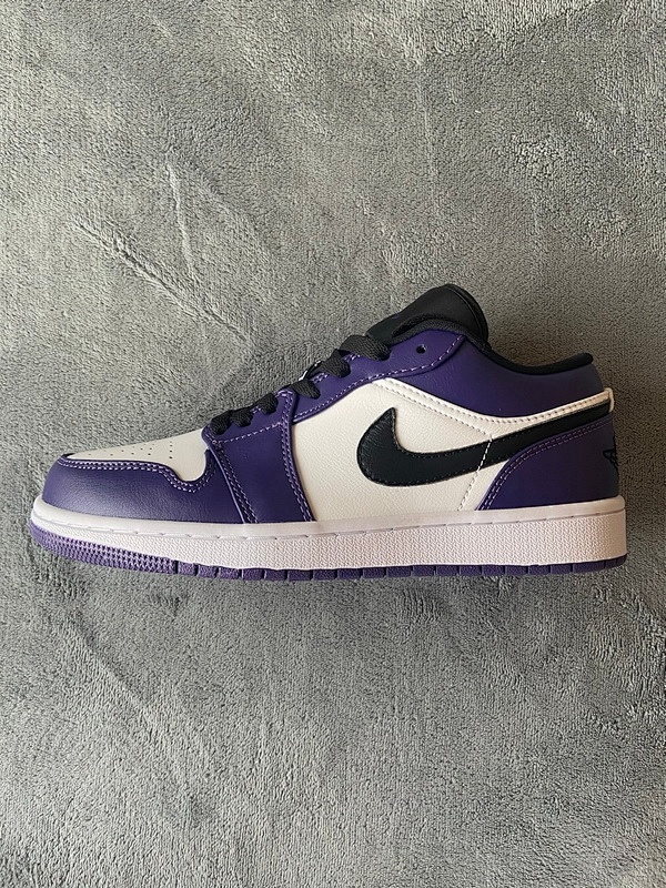 【AA1AQ】紫脚趾 乔丹1代低帮 553558-500 Air Jordan 1 Low Court Purple