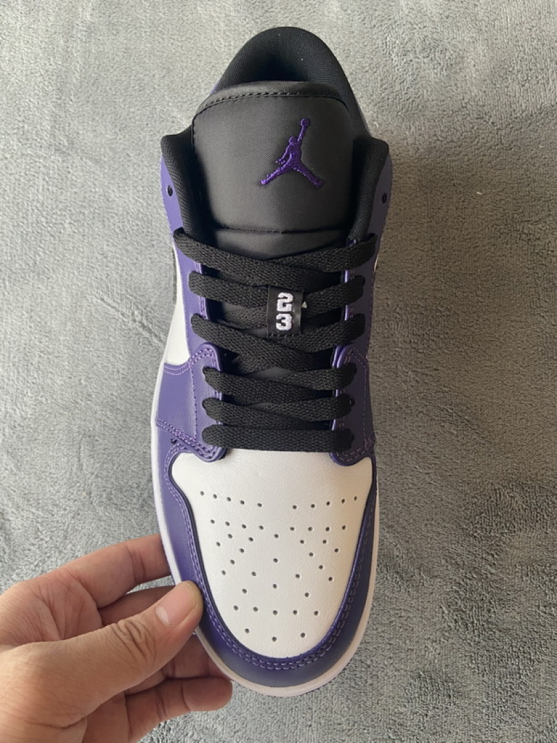 【AA1AQ】紫脚趾 乔丹1代低帮 553558-500 Air Jordan 1 Low Court Purple