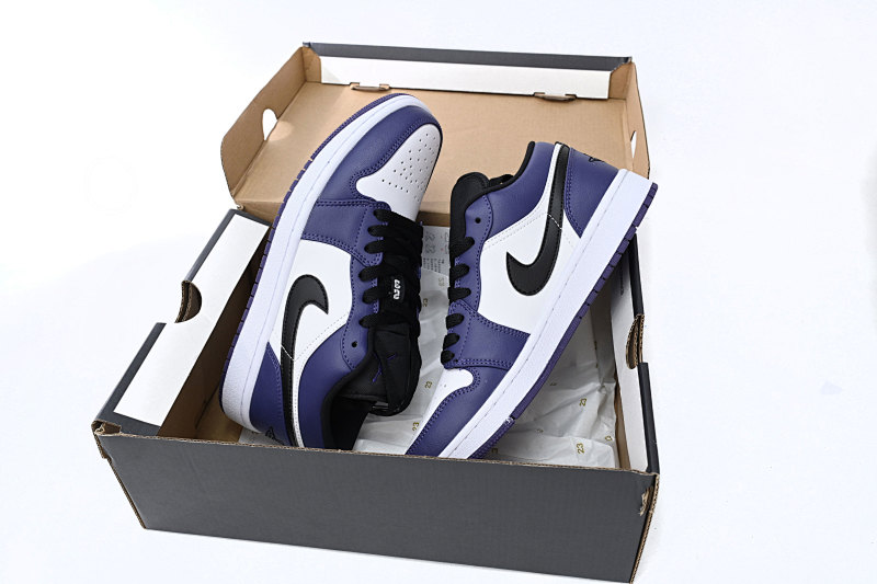 【AA1AQ】紫脚趾 乔丹1代低帮 553558-500 Air Jordan 1 Low Court Purple