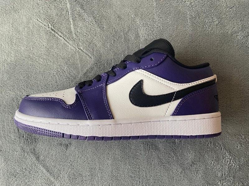【AA1AQ】紫脚趾 乔丹1代低帮 553558-500 Air Jordan 1 Low Court Purple