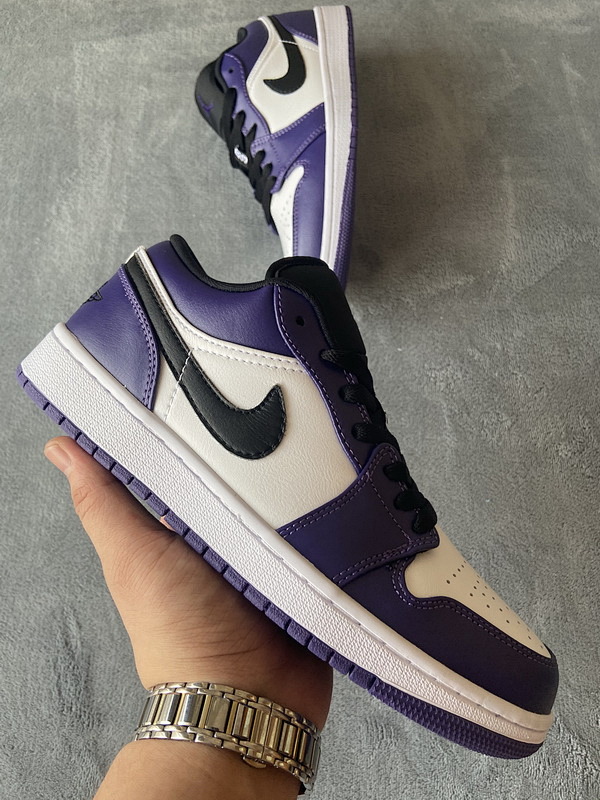 【AA1AQ】紫脚趾 乔丹1代低帮 553558-500 Air Jordan 1 Low Court Purple