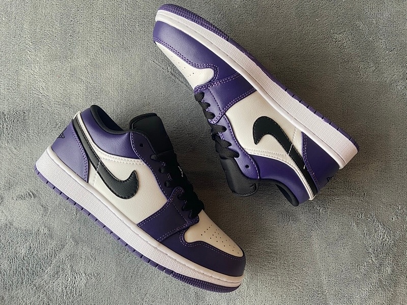 【AA1AQ】紫脚趾 乔丹1代低帮 553558-500 Air Jordan 1 Low Court Purple