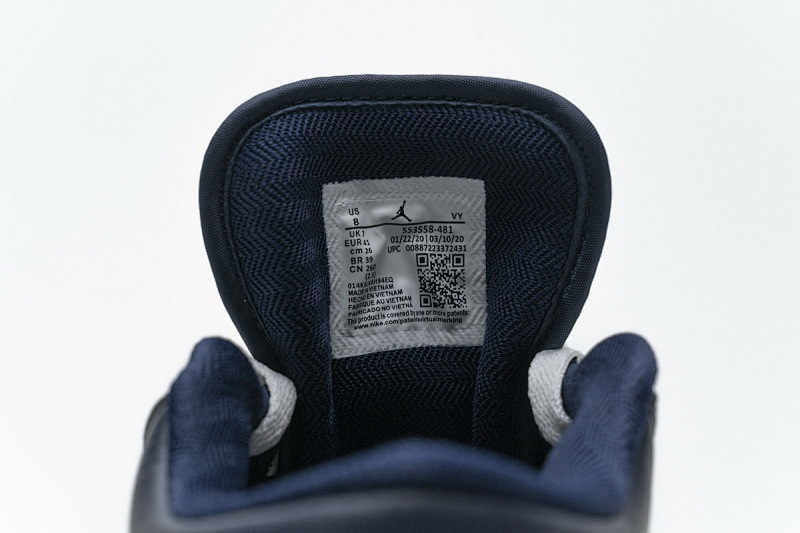 【AA1AQ】午夜蓝 乔丹1代低帮 553558-481 Air Jordan 1 Low Obsidian Ember Glow